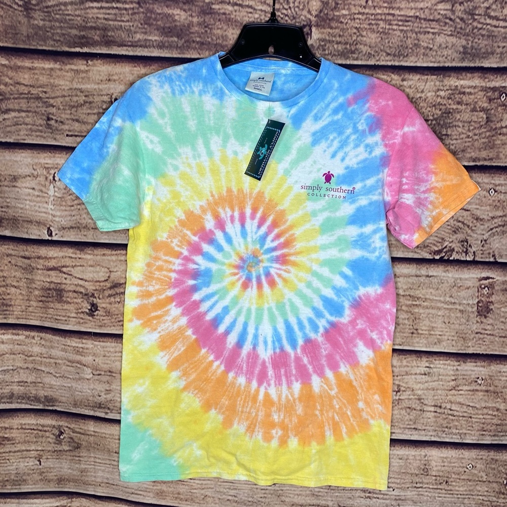 NWT Simply Southern Tie Dye Turtle Tee Shi…